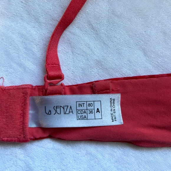 La Senza Push-Up Bra – Red/Coral Animal Print – Size 36A - Picture 6 of 7